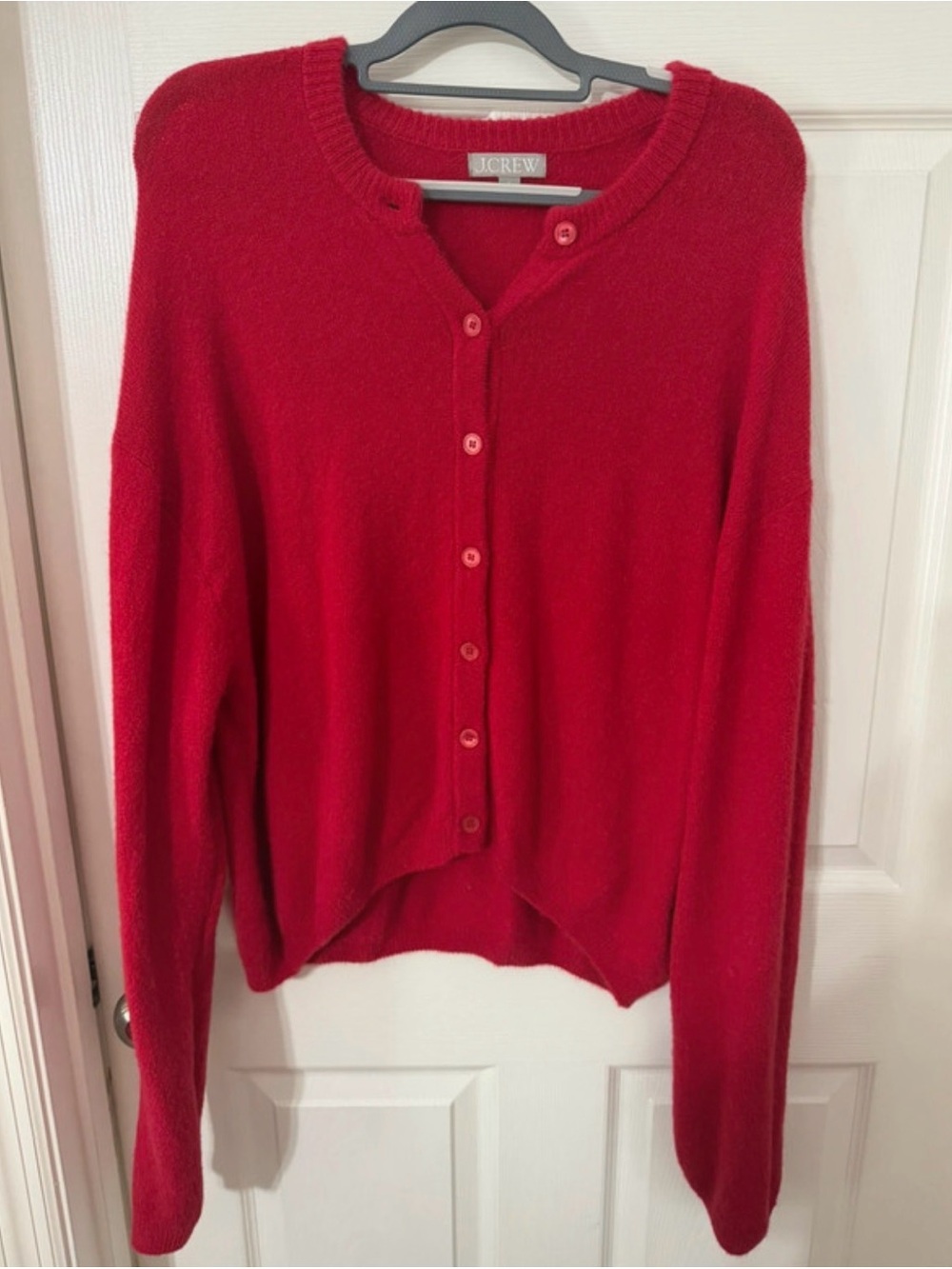 J.Crew Red Wool Sweater Size Large